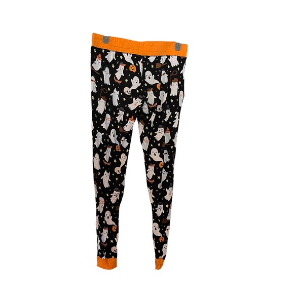 Little Sleepies Friendly Ghosts Halloween Womens Pajama Pant Small Black - Picture 2 of 6